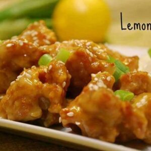 Chicken with lemon sauce
