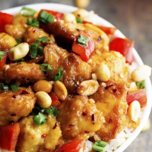 Chicken Kung Pow + Rice