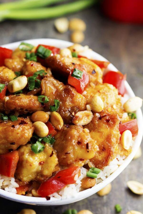Chicken Kung Pow + Rice