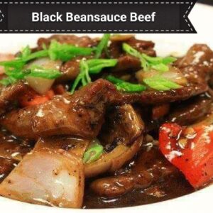 Beef Black Bean Sauce + Rice