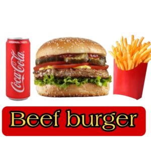 Beef Burger + Fries + Cola